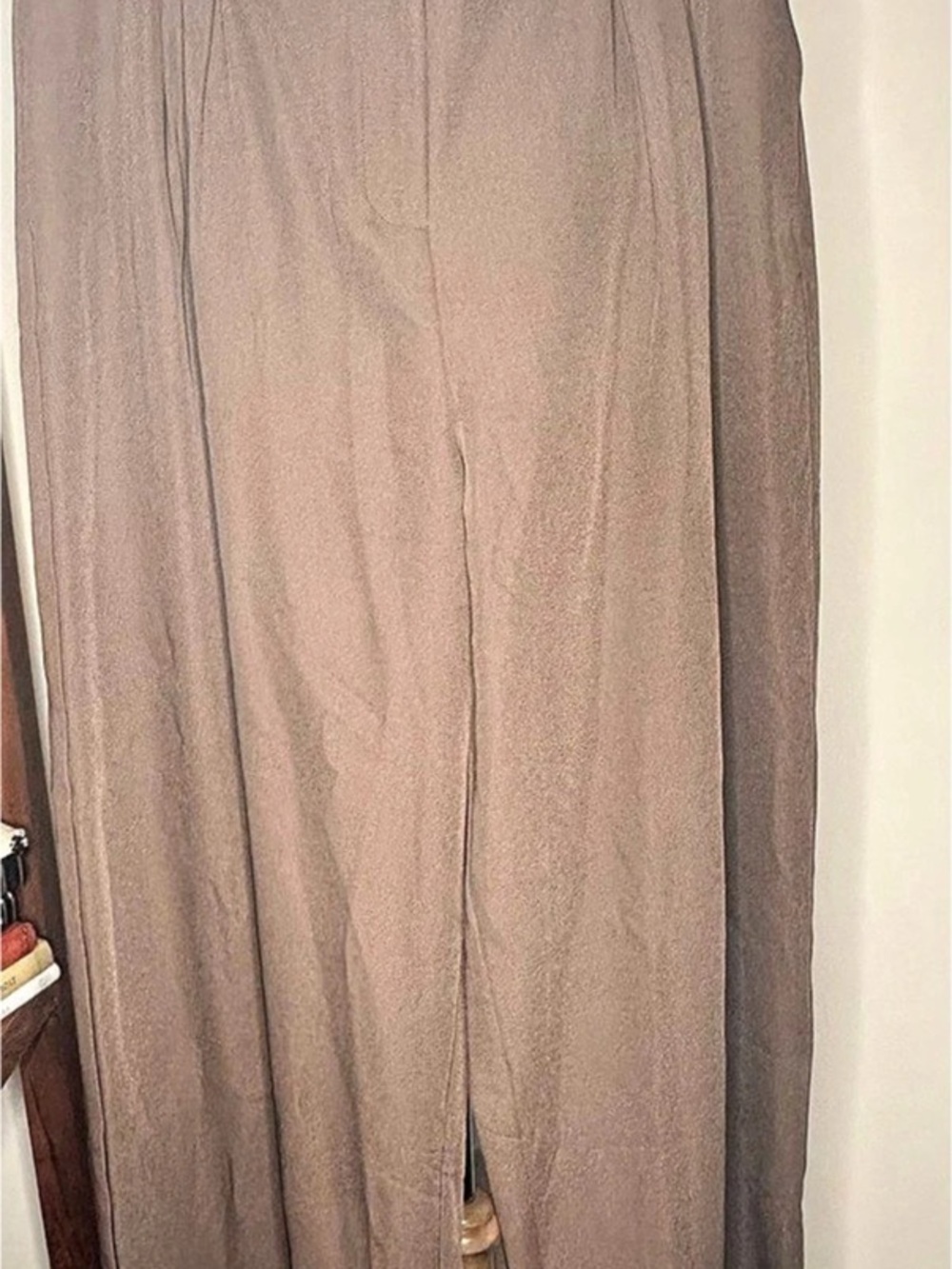 NiMlon Wide Leg Pants in Brown Size Medium